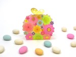Cajas Recordatorio Flores Colores x10